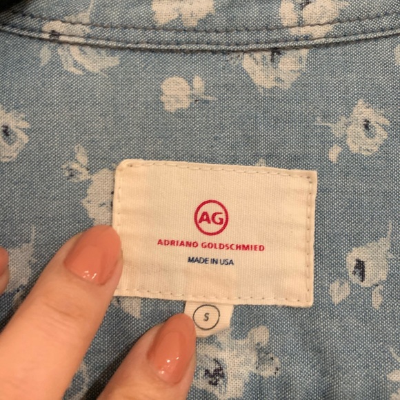 ❤️AG Adriano Goldschmied floral chambray shirt - Picture 5 of 6